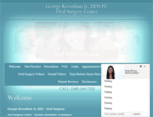 Tablet Screenshot of georgekevorkiandds.com